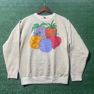 One Piece Devil’s Fruit Crewneck Beige